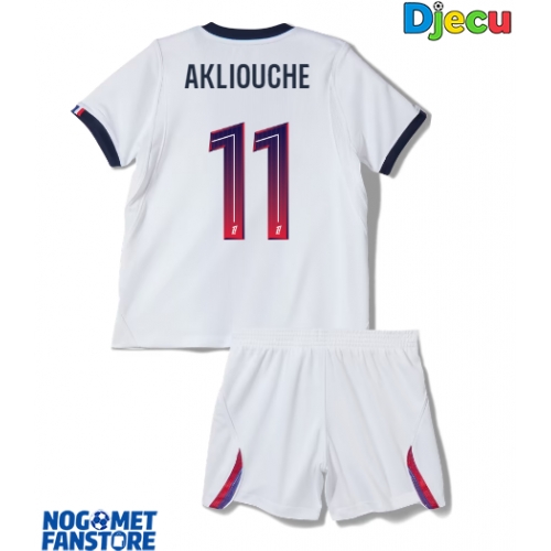 Paris Saint-Germain Maghnes Akliouche #11 Gostujuci Dres za djecu 2026-27 Kratak Rukav (+ Kratke hlače)